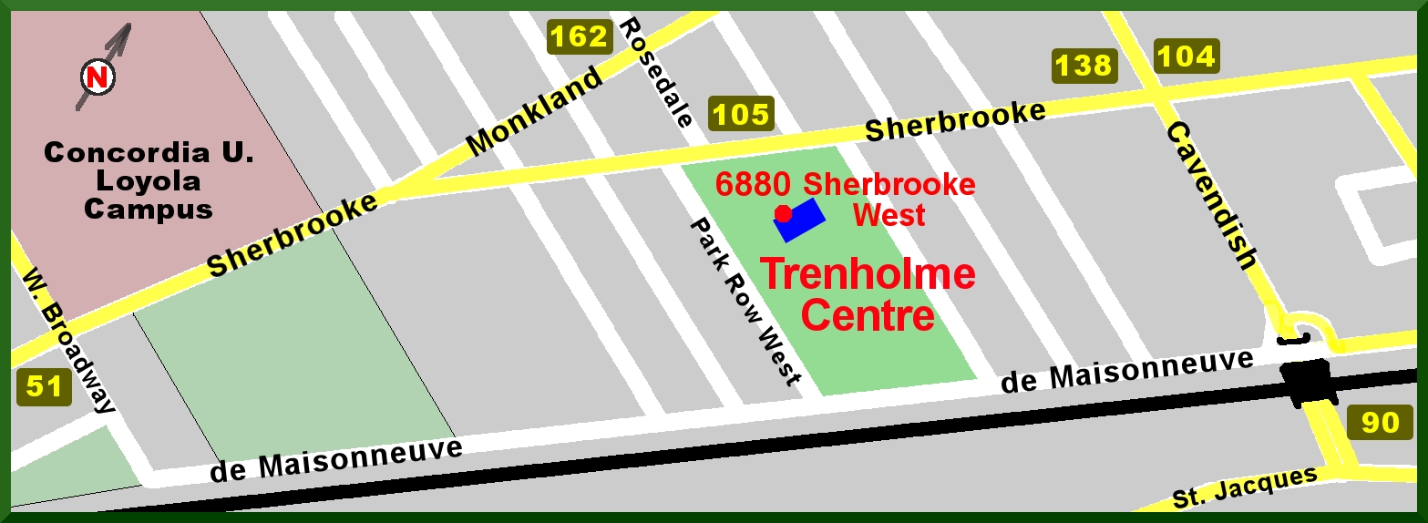 Trenholme Centre area map 